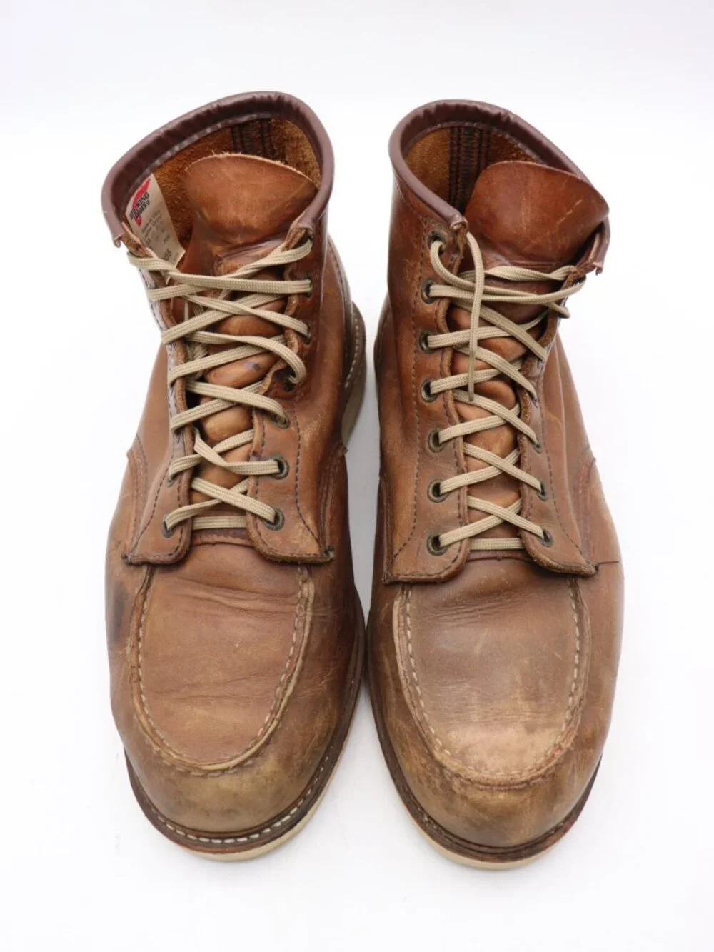 Red Wing Moc Toe 1905 Men's Size 13 EE Brown Leather Soft Toe Boots Made In USA